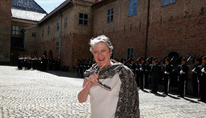 Berit Reiss-Andersen holdt en tale om dommere i litteraturen på Akershus Slott, og fikk massiv ros for den.