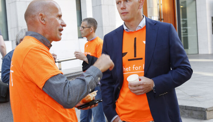 Geir Lippestad og Svein Holden. Geir Lippestad og Svein Holden.