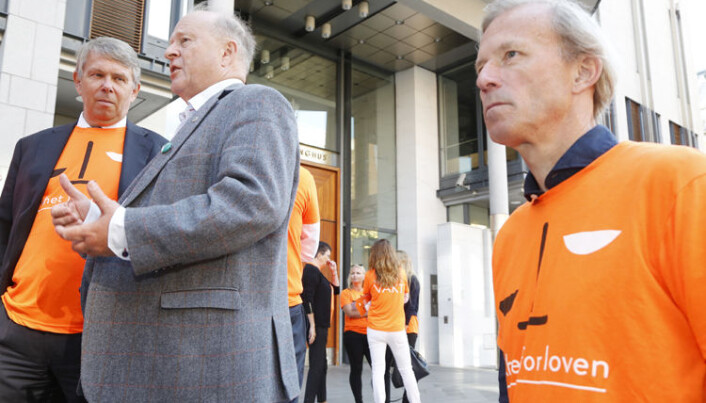 Marius Gisvold i samtale med Odd Einar Dørum. Marius Gisvold i samtale med Odd Einar Dørum.