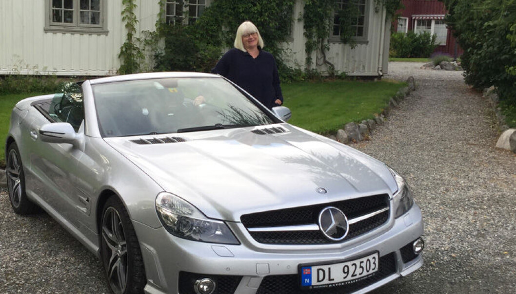 Christian Wiig og kona dro i år på bilferie i en Mercedez cabriolet. Foto: Privat Christian Wiig og kona dro i år på bilferie i en Mercedez cabriolet. Foto: Privat