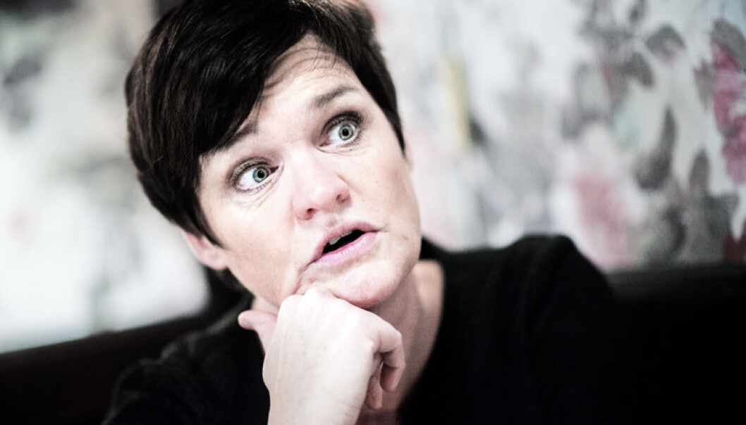 Mette Yvonne Larsen tror bare det er et tidsspørsmål før en eller flere aktører i Lime-saken blir smittet av covid-19. Mette Yvonne Larsen tror bare det er et tidsspørsmål før en eller flere aktører i Lime-saken blir smittet av covid-19.