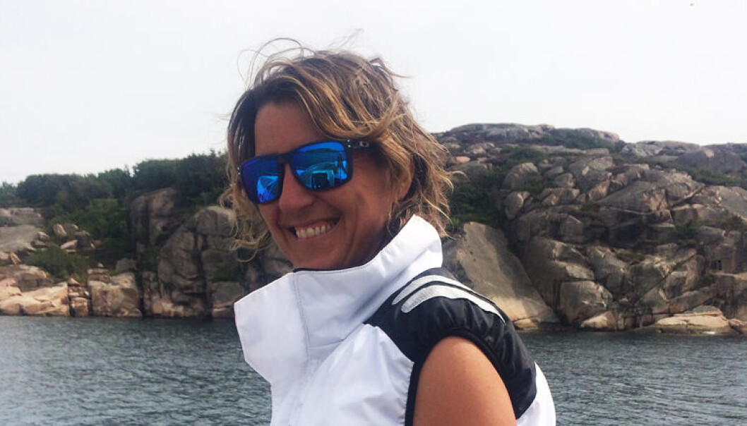 Stine Snertingdalen tilbringer sommerferien i den svenske skjærgården. Foto: Privat Stine Snertingdalen tilbringer sommerferien i den svenske skjærgården. Foto: Privat