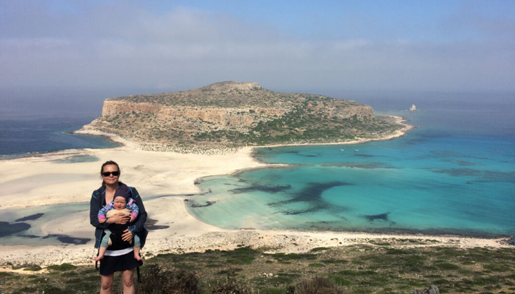 Partner ved Wikborg Reins London-kontor, Birgitte Karlsen avsluttet mamma-permisjonen med en tur til Kreta. Foto: Privat Partner ved Wikborg Reins London-kontor, Birgitte Karlsen avsluttet mamma-permisjonen med en tur til Kreta. Foto: Privat