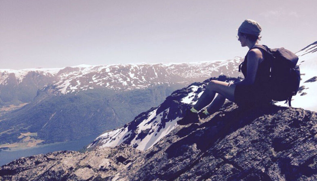 Anine Kierulf tilbringer sommerferien ved Gloppefjorden og i Sunndalsfjellene. Foto: Privat Anine Kierulf tilbringer sommerferien ved Gloppefjorden og i Sunndalsfjellene. Foto: Privat