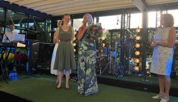 GLADE VINNERE: Lund og Co, representert ved partnerne Silje Aga Rogan (t.v.) og partner Caroline Lund vant Advokatforenigens talentpris! GLADE VINNERE: Lund og Co, representert ved partnerne Silje Aga Rogan (t.v.) og partner Caroline Lund vant Advokatforenigens talentpris!