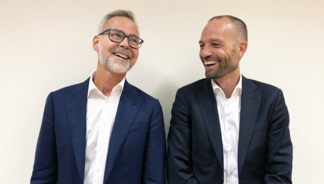 – Aktørportalen er moden teknologi nå. Den er utprøvd gjennom mange år, og alle barnesykdommer er borte. Nå er den brukervennlig, trygg og stabil, forteller tingrettsdommerne Espen Bjerkvoll og Frode Støle. Foto: Thea N. Dahl – Aktørportalen er moden teknologi nå. Den er utprøvd gjennom mange år, og alle barnesykdommer er borte. Nå er den brukervennlig, trygg og stabil, forteller tingrettsdommerne Espen Bjerkvoll og Frode Støle. Foto: Thea N. Dahl