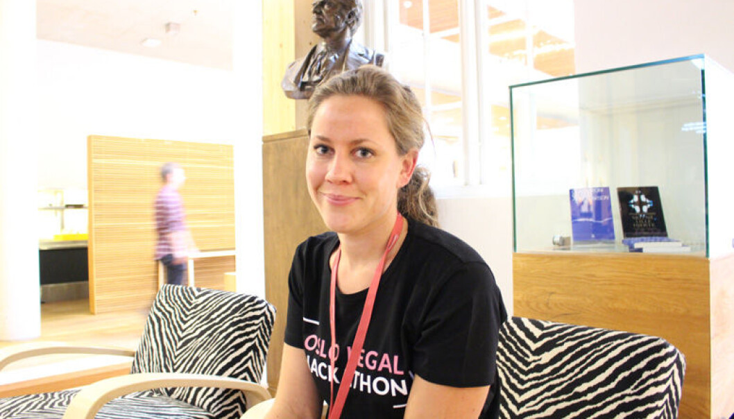 Legal tech-gründer og tidligere advokat Merete Nygaard er initiativtager til Oslo Legal Hackathon som arrangeres for første gang denne helgen. Legal tech-gründer og tidligere advokat Merete Nygaard er initiativtager til Oslo Legal Hackathon som arrangeres for første gang denne helgen.