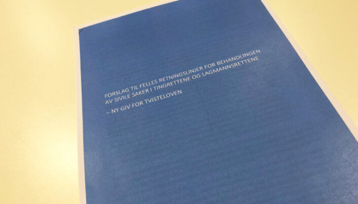 <html><head></head><body> Retningslinjene er nettbaserte og tilgjengelig på domstoladministrasjonens nettsider <a href="https://www.domstol.no/no/domstoladministrasjonen/publikasjoner/tvisteloven/">her.</a></body></html> <html><head></head><body> Retningslinjene er nettbaserte og tilgjengelig på domstoladministrasjonens nettsider <a href="https://www.domstol.no/no/domstoladministrasjonen/publikasjoner/tvisteloven/">her.</a></body></html>