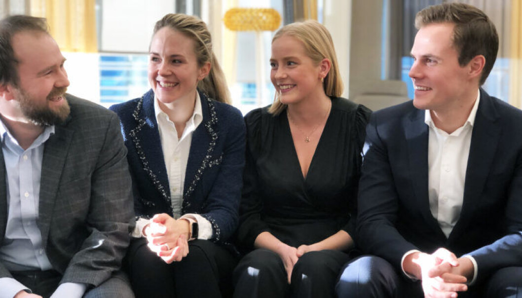 Henrik Fagerholt, Elise Johnsen Kirkhus, Hedda Herresthal og Ragnar Stoknes Hafting. Henrik Fagerholt, Elise Johnsen Kirkhus, Hedda Herresthal og Ragnar Stoknes Hafting.