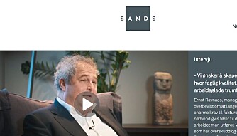 SANDS har videointervju med Ernst Ravnaas. Foto: Skjermdump SANDS har videointervju med Ernst Ravnaas. Foto: Skjermdump