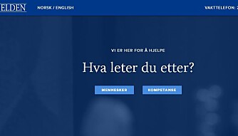 Elden går for blått på front. Foto: Skjermdump Elden går for blått på front. Foto: Skjermdump
