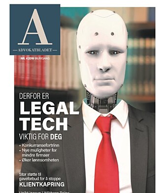 Les mer om hvorfor legal tech angår deg som advokat i det nyeste Advokatbladet som er ute nå! Les mer om hvorfor legal tech angår deg som advokat i det nyeste Advokatbladet som er ute nå!
