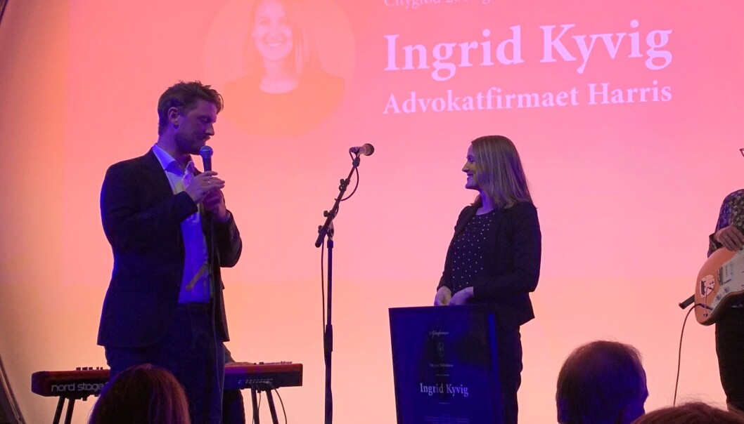 Ingrid Kyvig mottar Cityglød-prisen på Bergen Citykonferanse Ingrid Kyvig mottar Cityglød-prisen på Bergen Citykonferanse