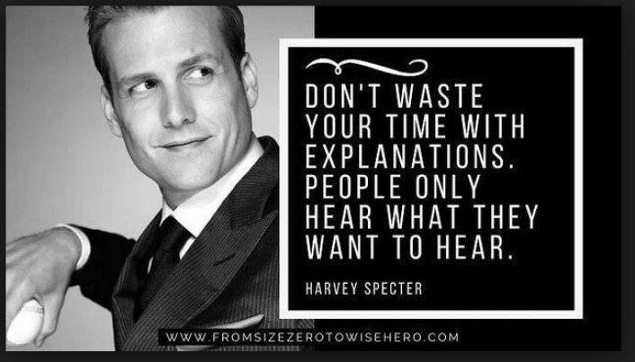 Harvey Specter er Veronica Drivstens favoritt-advokat-kjendis. Specter, (spilt av Gabriel Macht) er hovedrolleinnehaver i advokatserien Suits. Skjermdump fra artikkelen 31 Harvey Specter Quotes for Entrepreneurs, www.fromsizezerotowisehero.com Harvey Specter er Veronica Drivstens favoritt-advokat-kjendis. Specter, (spilt av Gabriel Macht) er hovedrolleinnehaver i advokatserien Suits. Skjermdump fra artikkelen 31 Harvey Specter Quotes for Entrepreneurs, www.fromsizezerotowisehero.com