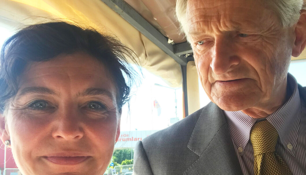 Norsk Pens styreleder, Kjersti Løken Stavrum og ICJs kommisjonær Ketil Lund var blant de mange internasjonale observatørene i saken. Foto: Gunnar Stavrum / Nettavisen Norsk Pens styreleder, Kjersti Løken Stavrum og ICJs kommisjonær Ketil Lund var blant de mange internasjonale observatørene i saken. Foto: Gunnar Stavrum / Nettavisen