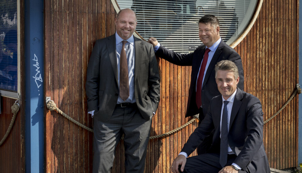 Advokatene Marcus Indrevær (t.v.), Morten Grønvigh og Jonas Tjersland har nå slått seg sammen for å starte et nytt advokatfirma i Oslo. Foto: Advokatfirmaet Grønvigh, Tjersland & Indrevær DA