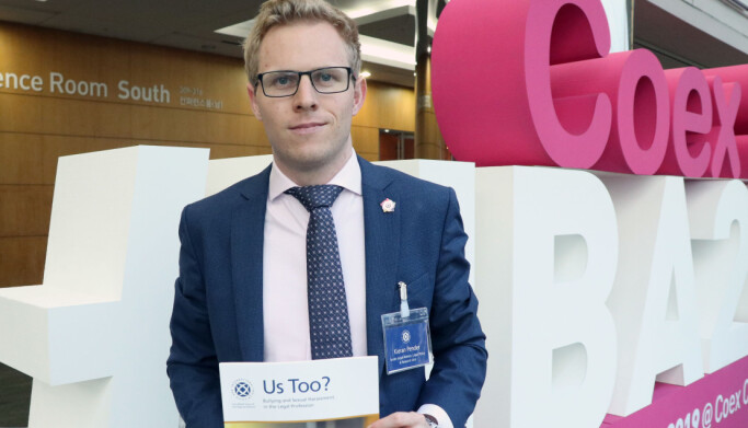 Kieran Pender fra IBA var ansvarlig for rapporten Us Too. Kieran Pender fra IBA var ansvarlig for rapporten Us Too.
