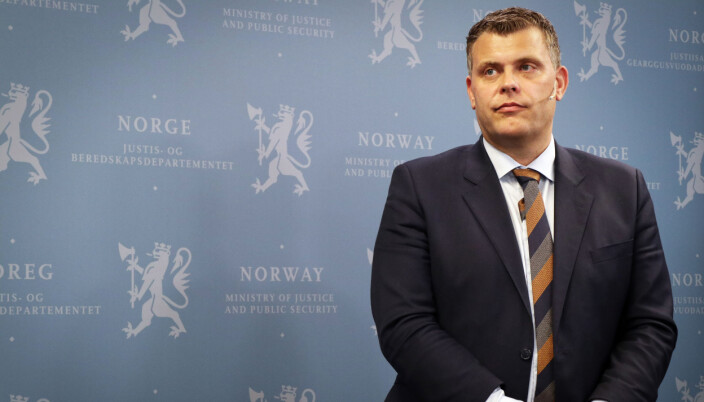 Jøran Kallmyr var justisminister fra 29.mars 2019 til 24. januar 2020. Jøran Kallmyr var justisminister fra 29.mars 2019 til 24. januar 2020.