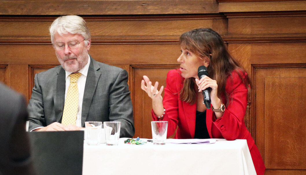 Assisterende regjeringsadvokat og Wiersholm-partner Bettina Banoun var to av fire innleder under Høyesteretts advokatforum. Assisterende regjeringsadvokat og Wiersholm-partner Bettina Banoun var to av fire innleder under Høyesteretts advokatforum.