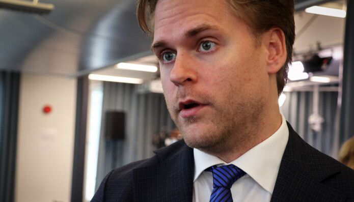 Statssekretær Kristoffer Sivertsen (Frp). Foto: Thea N. Dahl Statssekretær Kristoffer Sivertsen (Frp). Foto: Thea N. Dahl