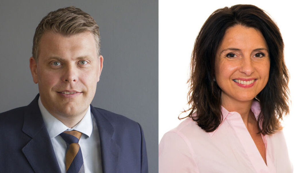 Justisminister Jøran Kallmyr (Frp) og nestleder av justiskomiteen, Jenny Klinge (Sp). Foto: Justis- og beredskapsdepartementet/Stortinget Justisminister Jøran Kallmyr (Frp) og nestleder av justiskomiteen, Jenny Klinge (Sp). Foto: Justis- og beredskapsdepartementet/Stortinget