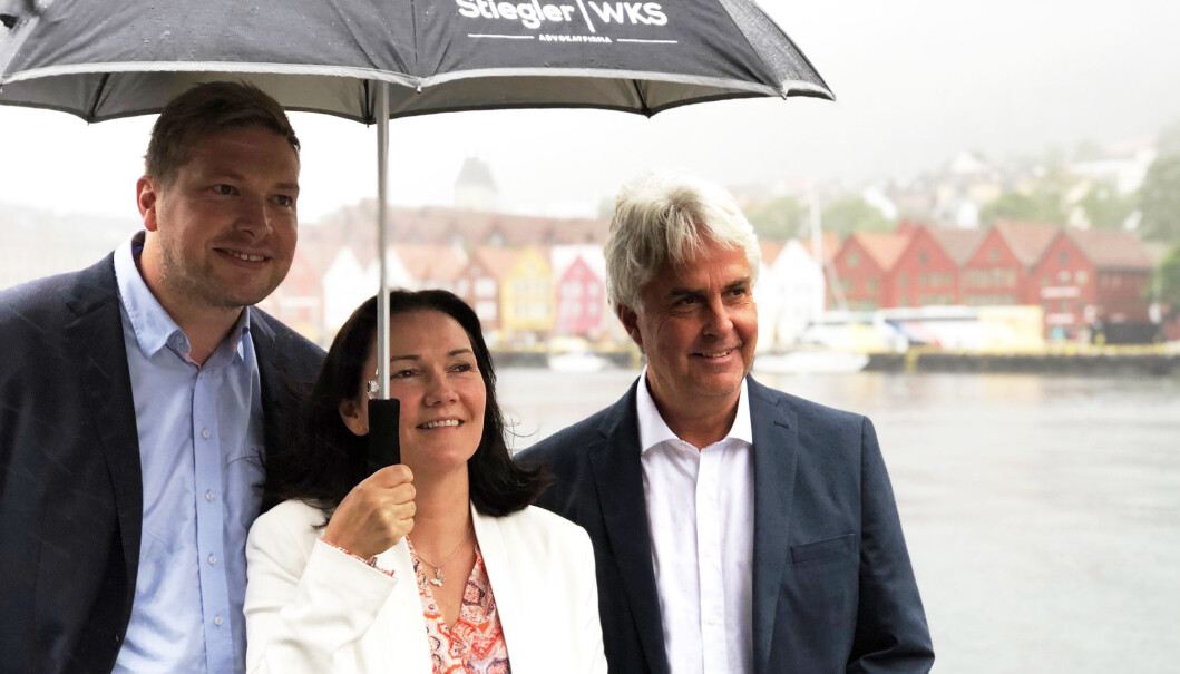 Erlend Bergstrøm, Ingvild Strømsnes Maden og Aksel Kayser i Stiegler WKS i Bergen opplevde også rekordvekst i fjor. Foto: Thea N. Dahl Erlend Bergstrøm, Ingvild Strømsnes Maden og Aksel Kayser i Stiegler WKS i Bergen opplevde også rekordvekst i fjor. Foto: Thea N. Dahl