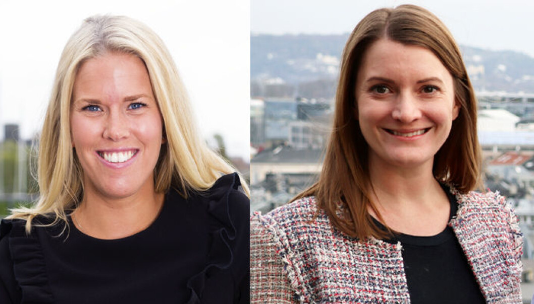 Thommessen-partner Ylva B. Gjesdahl Petersen (33) og partner i Bull & Co, Jenny Sveen Hovda. Foto: Geir Egil Skog/Henrik Skjevestad Thommessen-partner Ylva B. Gjesdahl Petersen (33) og partner i Bull & Co, Jenny Sveen Hovda. Foto: Geir Egil Skog/Henrik Skjevestad