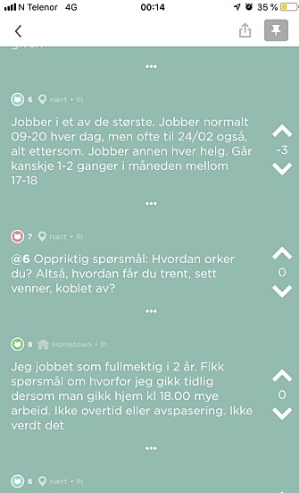 Skjermdump fra Jodel. Skjermdump fra Jodel.