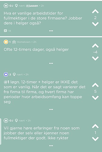 Skjermdump fra Jodel. Skjermdump fra Jodel.