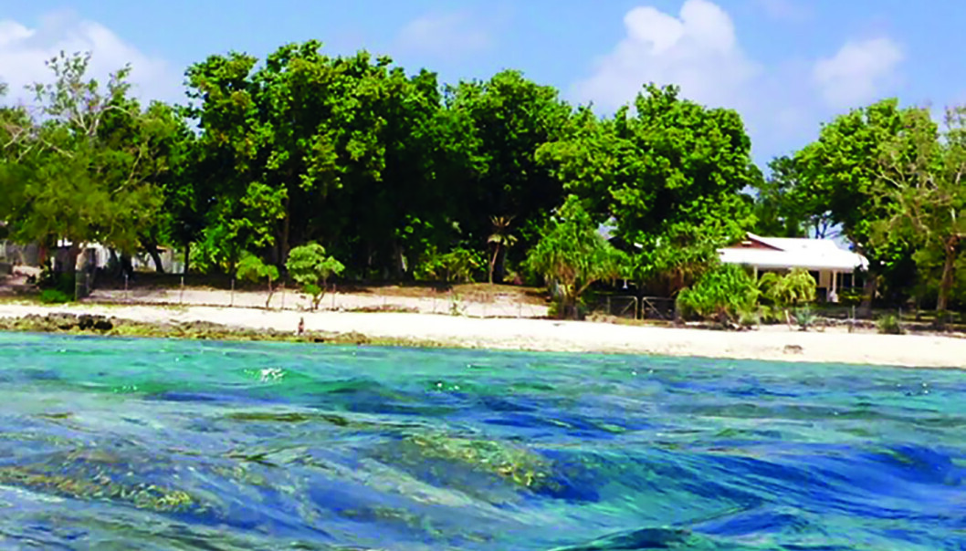 Anne Nesheims Vanuatu-eiendom sett fra havet. Foto: Privat/@nesheimanne Anne Nesheims Vanuatu-eiendom sett fra havet. Foto: Privat/@nesheimanne
