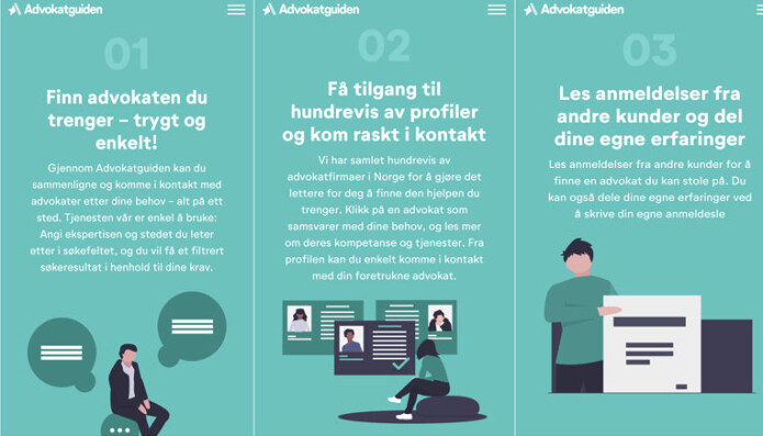 Målet med guiden er å gjøre det enklere for forbrukerne å skaffe seg oversikt over bransjen og å sammenlikne advokatene. Målet med guiden er å gjøre det enklere for forbrukerne å skaffe seg oversikt over bransjen og å sammenlikne advokatene.