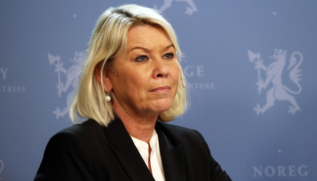 Statsråd Monica Mæland (H) presenterte onsdag formiddag sitt første statsbudsjett som justis- og beredskapsminister. Statsråd Monica Mæland (H) presenterte onsdag formiddag sitt første statsbudsjett som justis- og beredskapsminister.