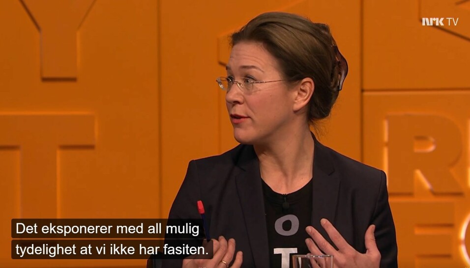 Sist helg var Anine Kierulf også en del av gullrekka da hun gjestet TV-programmet Nytt på nytt på NRK.
