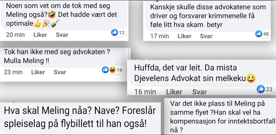 Advokat Brynjar Meling sjikaneres på Facebook. Advokat Brynjar Meling sjikaneres på Facebook.