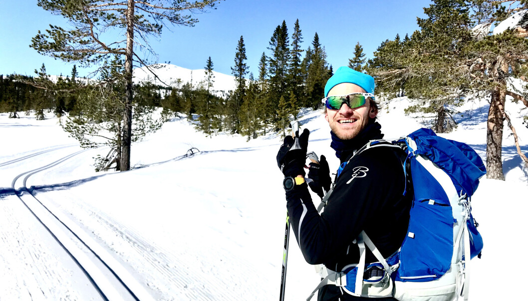 Fredrik Lilleaas Ellingsen holder seg unna hytta i påsken, men tar seg gjerne en skitur utenfor allfarvei. Fredrik Lilleaas Ellingsen holder seg unna hytta i påsken, men tar seg gjerne en skitur utenfor allfarvei.