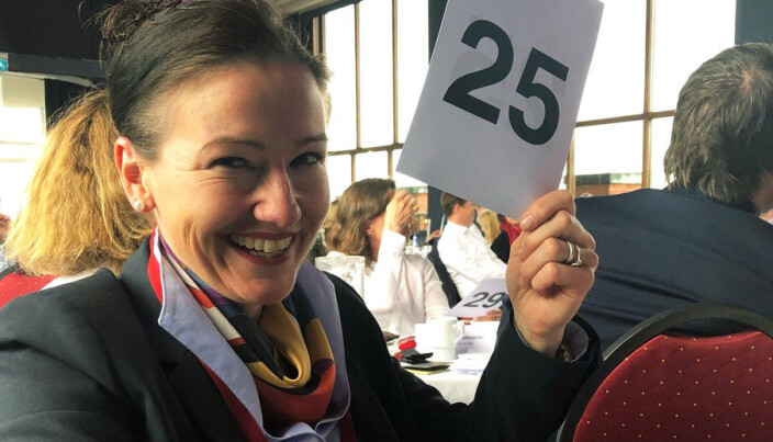 Anita R. Lykken under møte i Advokatforeningens representantskap i 2019. Anita R. Lykken under møte i Advokatforeningens representantskap i 2019.