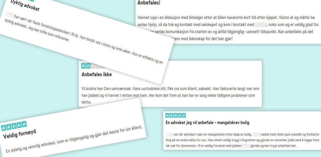 Selv om Advokatguiden.no ennå ikke er offentlig lansert, ligger det flere advokat-anmeldelser inne. Selv om Advokatguiden.no ennå ikke er offentlig lansert, ligger det flere advokat-anmeldelser inne.