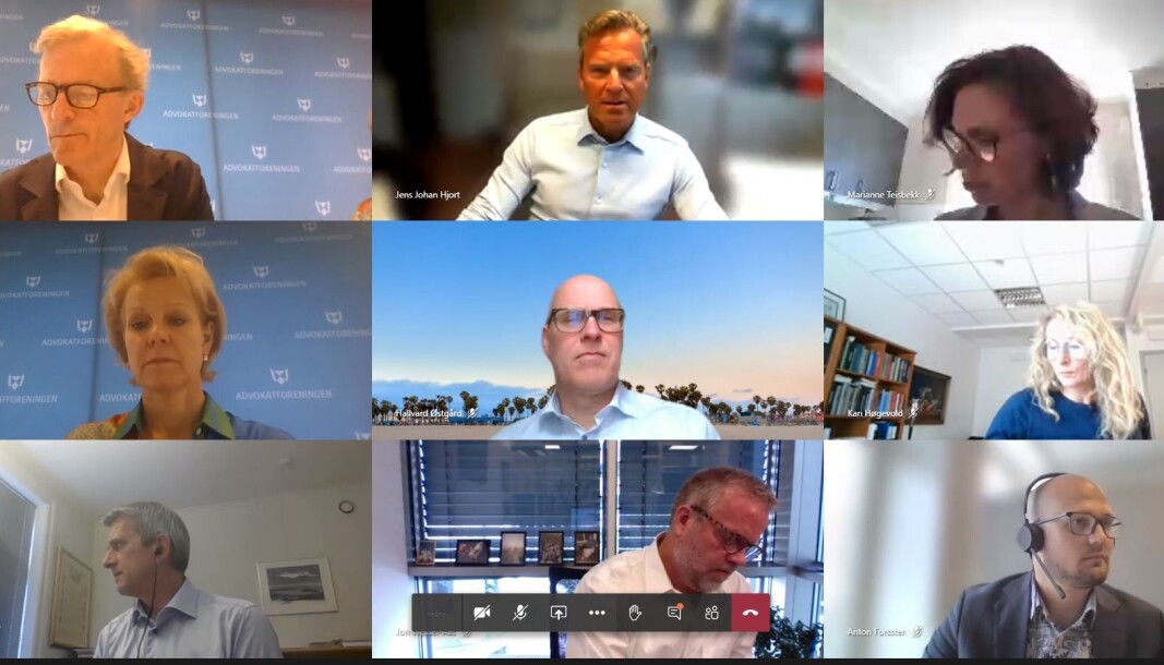 Representantskapet i Advokatforeningen samlet til sitt årlige møte. Denne gangen over videokonferanse. Representantskapet i Advokatforeningen samlet til sitt årlige møte. Denne gangen over videokonferanse.