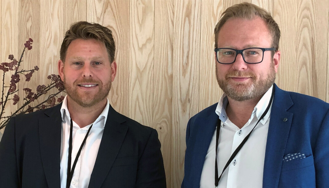 – Med advokatforsikringen når vi et segment som pr. i dag ikke bruker advokat. Vår forhåpning er at kundene i færre situasjoner skal havne i tvist, sier William Gelber Bugge og Thor Arne H. Ljøsterød. – Med advokatforsikringen når vi et segment som pr. i dag ikke bruker advokat. Vår forhåpning er at kundene i færre situasjoner skal havne i tvist, sier William Gelber Bugge og Thor Arne H. Ljøsterød.