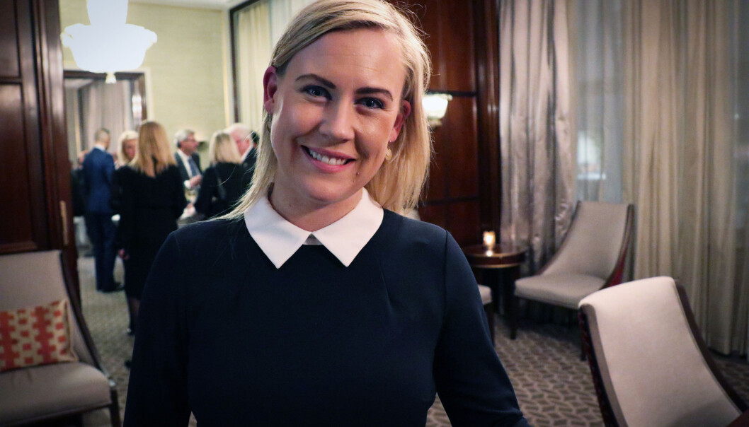 Lene Vågslid var til stede under fjorårets årstale på Grand hotel i Oslo. I ble talen sendt digitalt. Lene Vågslid var til stede under fjorårets årstale på Grand hotel i Oslo. I ble talen sendt digitalt.