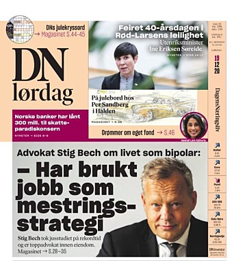 Faksimile fra Dagens Næringsliv lørdag 19. desember 2020. Faksimile fra Dagens Næringsliv lørdag 19. desember 2020.