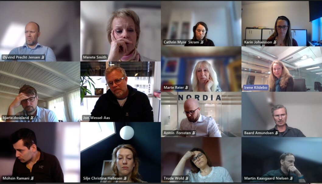 Advokatforeningens hovedstyre behandlet høringsuttalelsen i flere omganger, her fra et møte 16. april. Advokatforeningens hovedstyre behandlet høringsuttalelsen i flere omganger, her fra et møte 16. april.