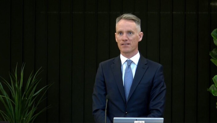 Haavind-partner Mikal Brøndmo under bokbadet denne uken. Haavind-partner Mikal Brøndmo under bokbadet denne uken.