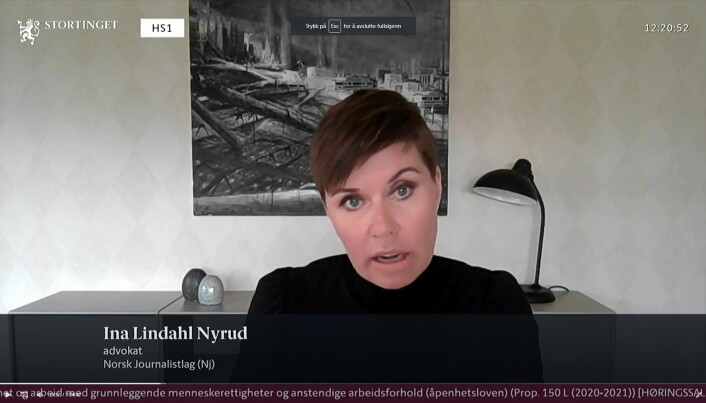 Advokat Ina Lindahl Nyrud. Advokat Ina Lindahl Nyrud.