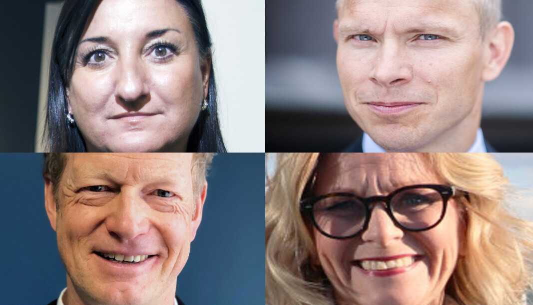 Haavind-direktør Dyveke Hamza, Thommessen-mp Sverre Tyrhaug, Hjort-direktør Christopher Helgeby og COO i Bull & Co, Tine E. Wærsten. Haavind-direktør Dyveke Hamza, Thommessen-mp Sverre Tyrhaug, Hjort-direktør Christopher Helgeby og COO i Bull & Co, Tine E. Wærsten.
