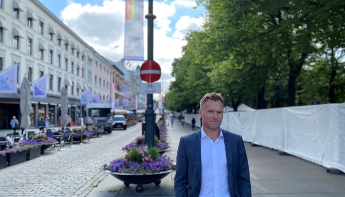 Spikersuppa i Oslo er rigget for Pride. Spikersuppa i Oslo er rigget for Pride.