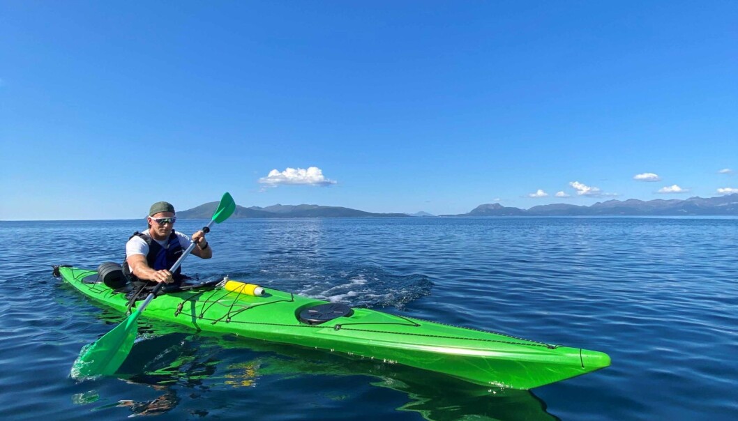 Sondre Loftheim Valaker setter stor pris på nærheten til naturen i Lofoten. Sondre Loftheim Valaker setter stor pris på nærheten til naturen i Lofoten.