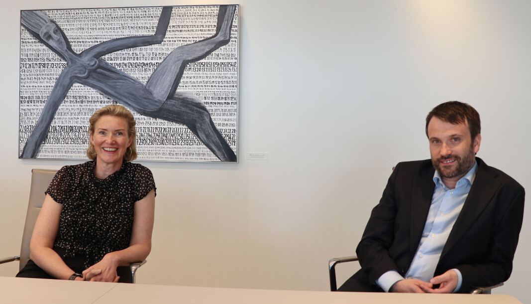 – Det stemmer nok at skatterett er for spesielt interesserte, men det kan fort vise seg at du har denne spesielle interessen, sier Anette Fjeld og Daniel Herde. – Det stemmer nok at skatterett er for spesielt interesserte, men det kan fort vise seg at du har denne spesielle interessen, sier Anette Fjeld og Daniel Herde.