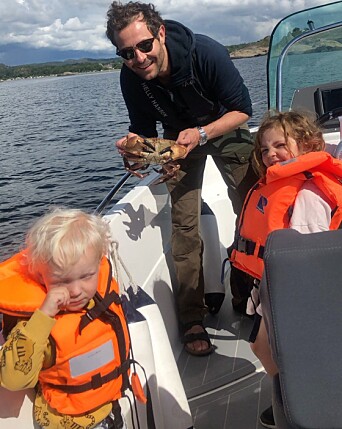 Fisketur med familien ved hytta utenfor Stavern. Fisketur med familien ved hytta utenfor Stavern.