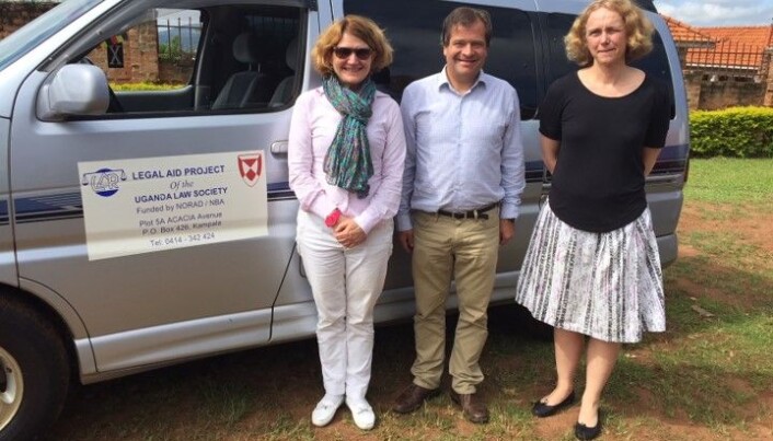 Susanne Munch Thore, Paal-Henrich Berle og Kjersti Hasfjord i Uganda. Susanne Munch Thore, Paal-Henrich Berle og Kjersti Hasfjord i Uganda.